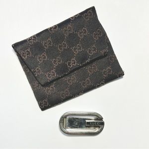 Gucci - Vintage Silver Money Clip w/ Original Bag